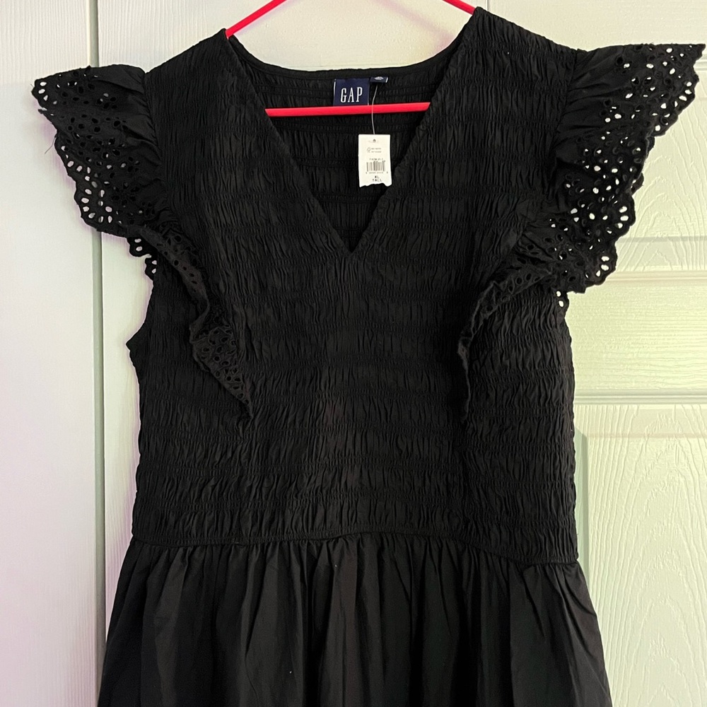 Black Short Sleeve Gap Dress